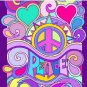 Psychedelic Hippy Retro Peace Art Pin