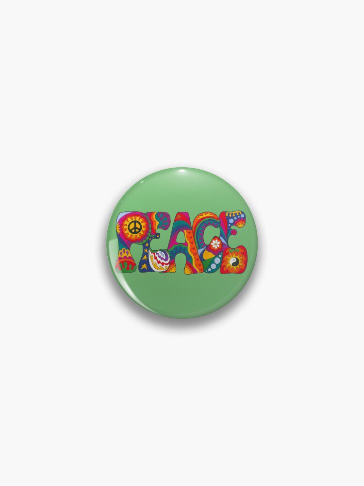 Psychedelic Peace Pin