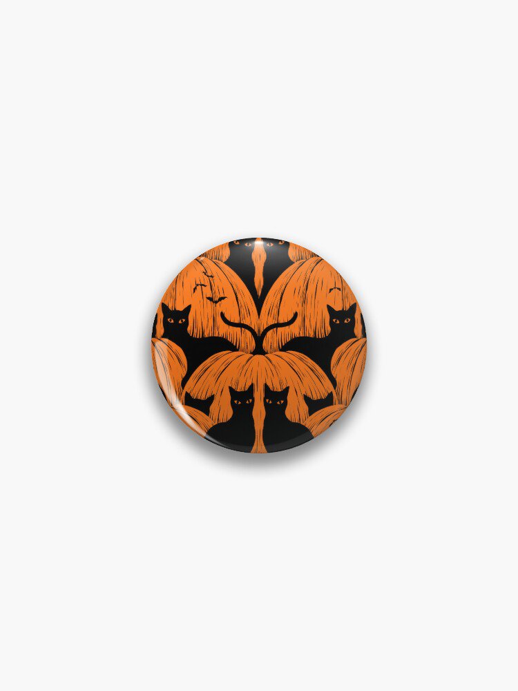 Pumpkin Cat Pin