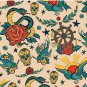 Punk Tattoo Pattern Design and Illustration Pin