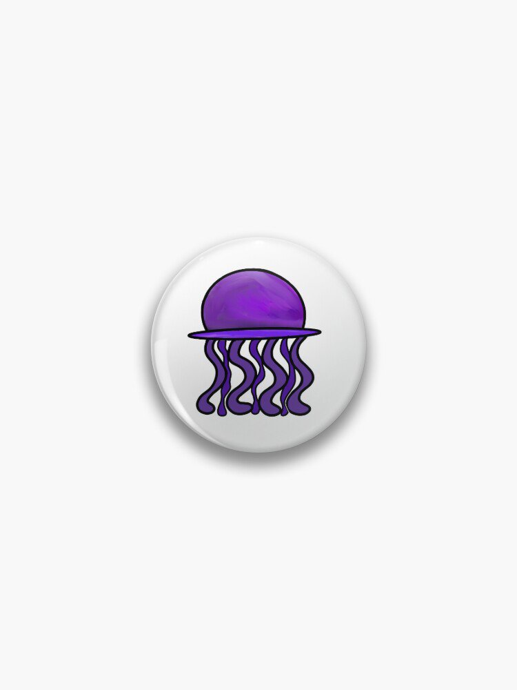 Purple Jellyfish Pin