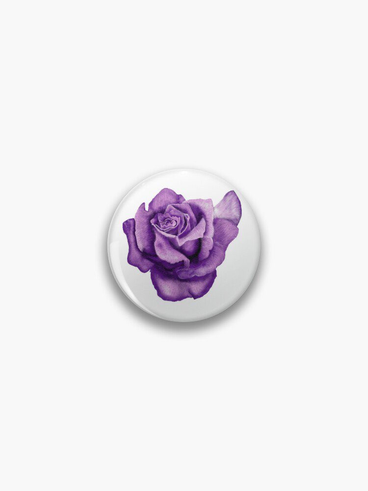 Purple Rose Pin