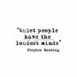 Quiet People Pin