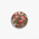 Quirky orange floral design Pin
