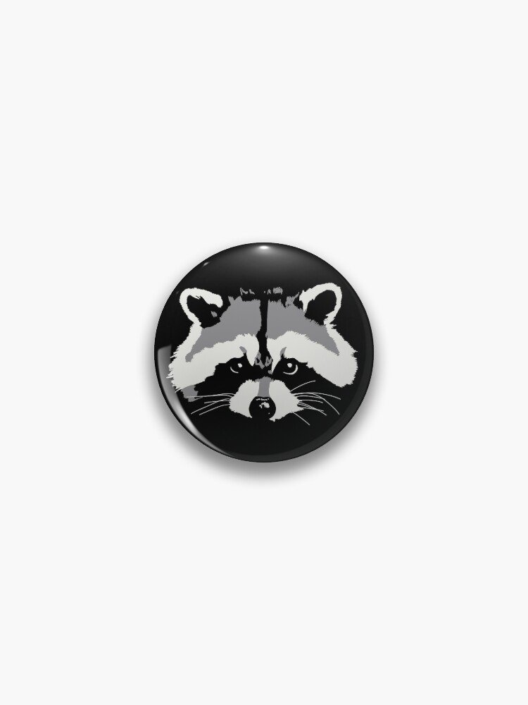 Raccoon face Pin