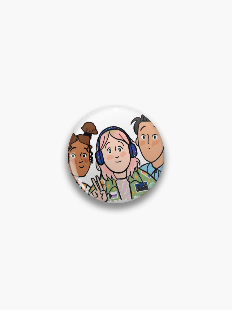 Radio Silence Trio Pin