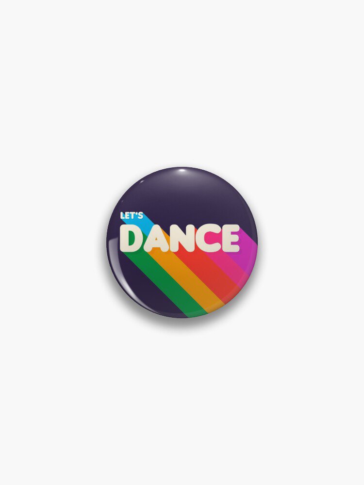 Rainbow dance typography Pin