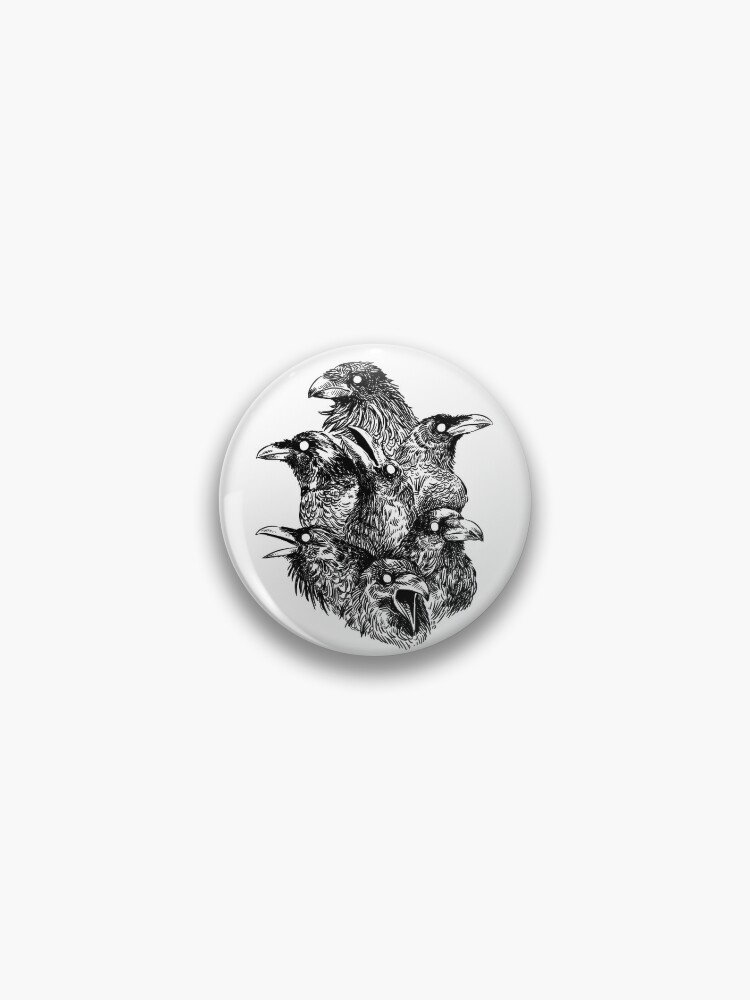 Raven pattern 2 Pin