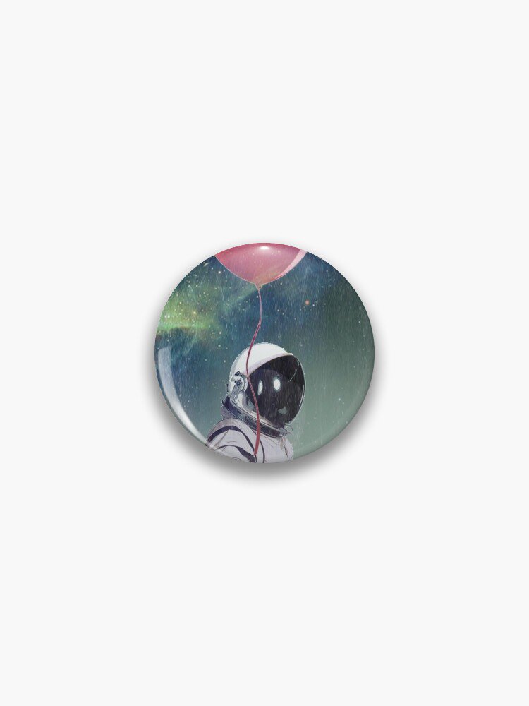 Red Balloon - Astronaut with a red balloon Pin