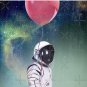 Red Balloon - Astronaut with a red balloon Pin