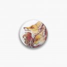 Red Fox Bloom Pin