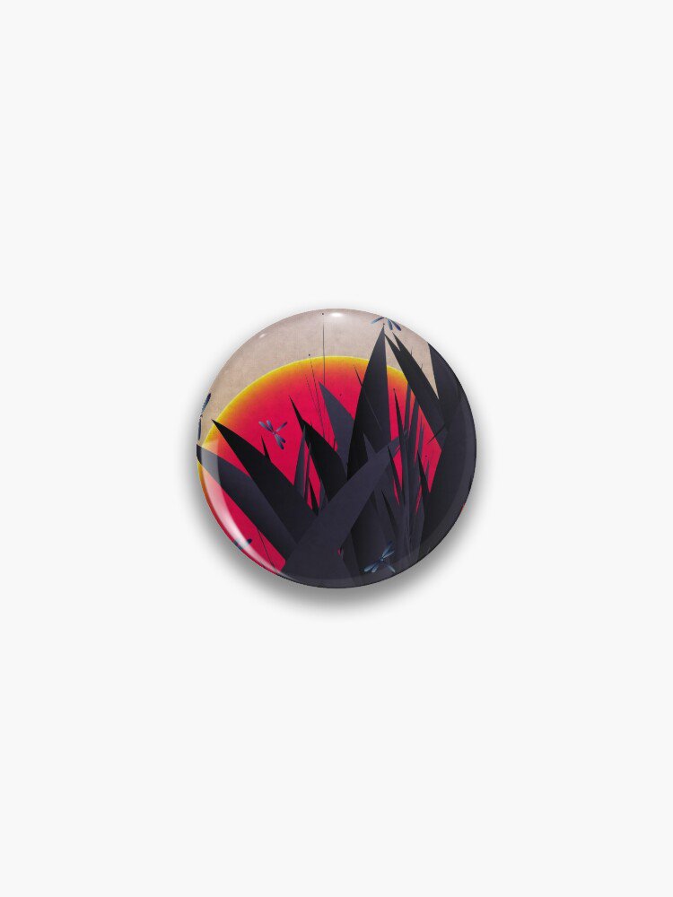 Red Heat (with Dragonflies) Pin