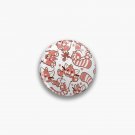 Red Panda all over pattern spread Pin