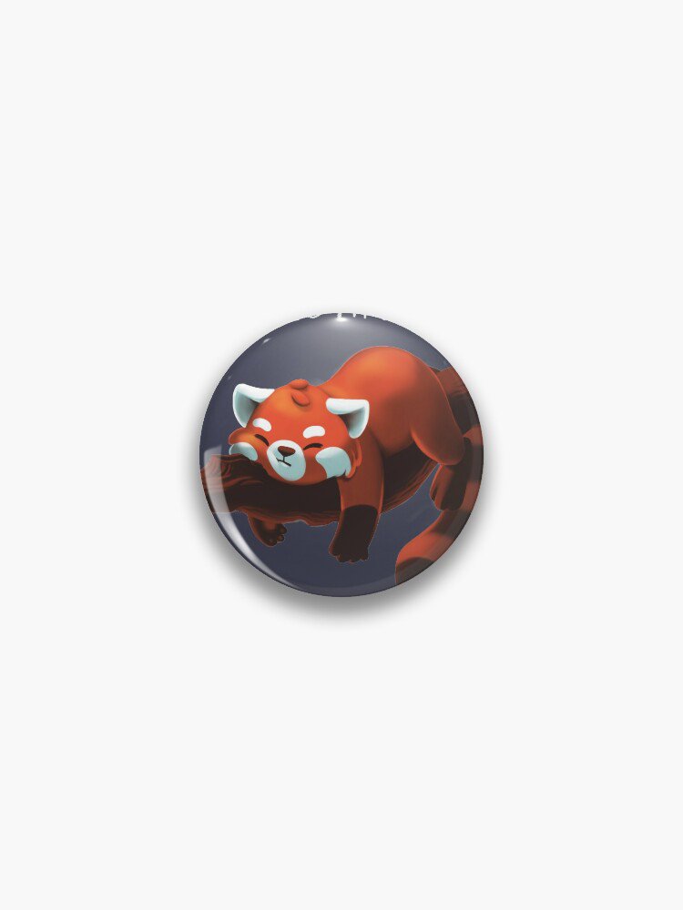 Red Panda Day - to Do List Nothing - Cute Fluffy Animal - Procrastinate Pin