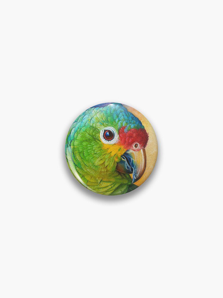 Red-Lored Amazon Pin