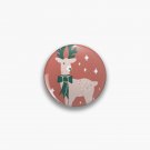 Reindeer with a Bow Christmas Design Pin