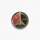 Retro Cosmonaut Mission Badge Pin