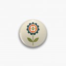 Retro Daisy - Orange and Cream Pin