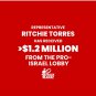 Ritchie Torres AIPAC Tracker $1.2 MILLION Pin