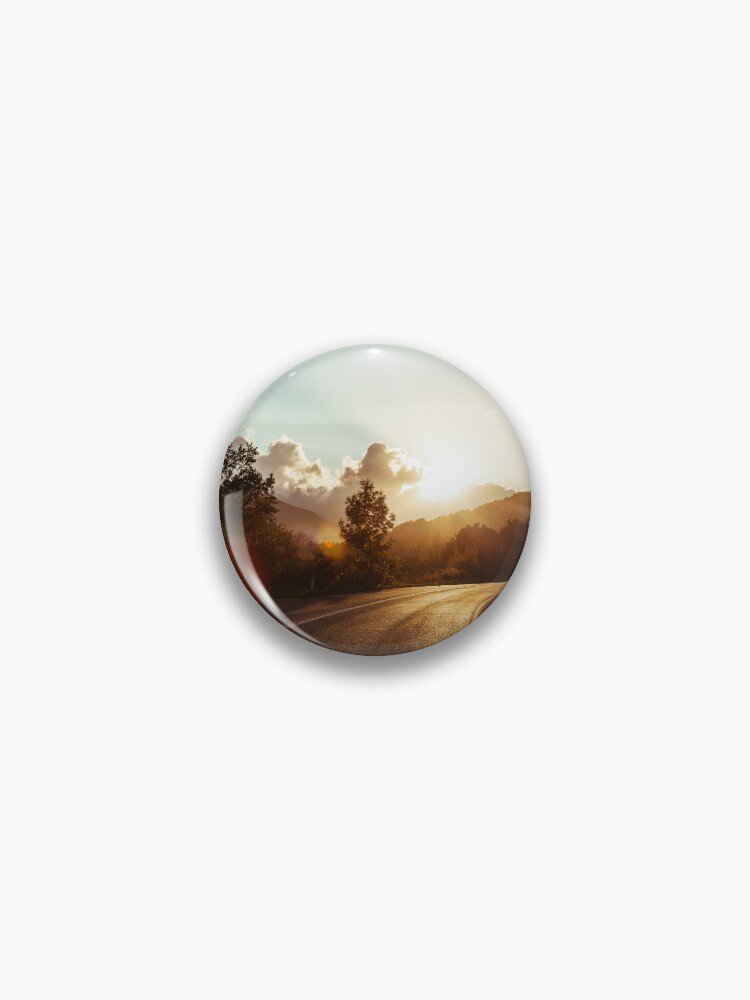 Road at sunset Pin