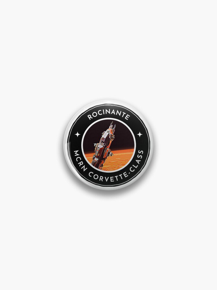 Rocinante - MCRN Corvette-Class - White - Sci-Fi Pin