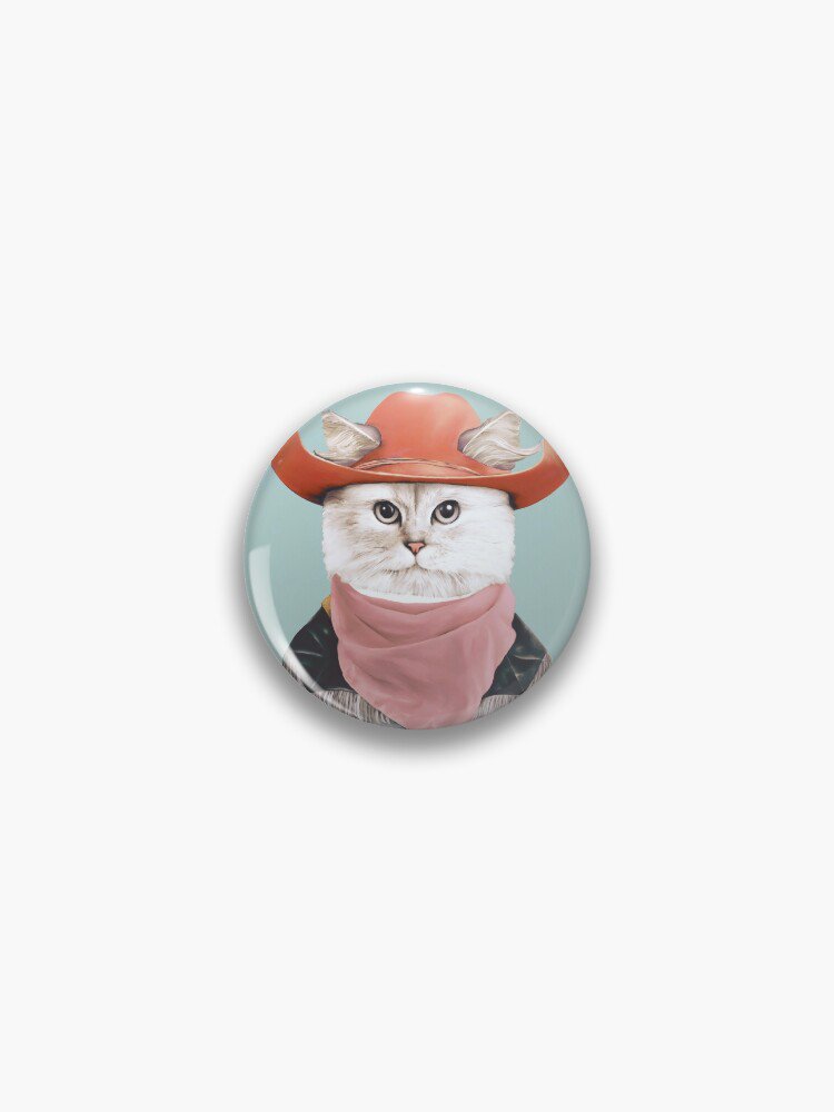 Rodeo Cat Pin
