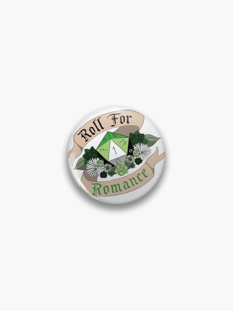 Roll For Romance - Aromantic Pride [Crit Fail] Pin