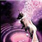 Rose Moon Sakura Blossom Fox Pin