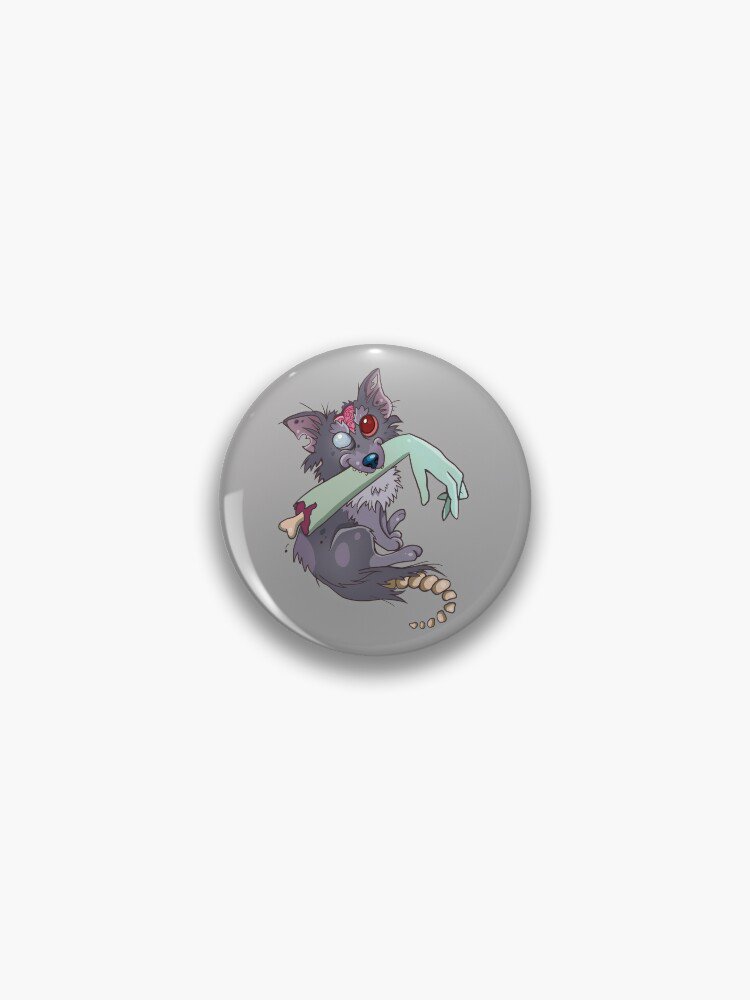 Rufus zombie dog Pin