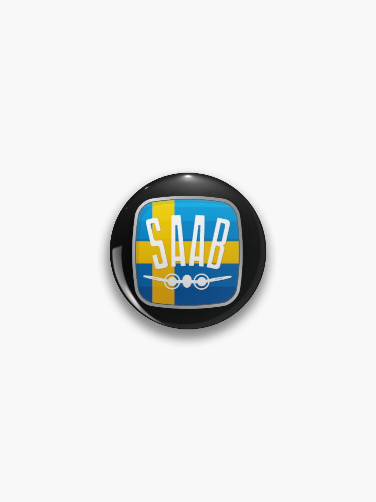 SAAB Vintage Mark Swedish Flag Pin