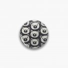 Sad Bears Black & White Pattern Pin
