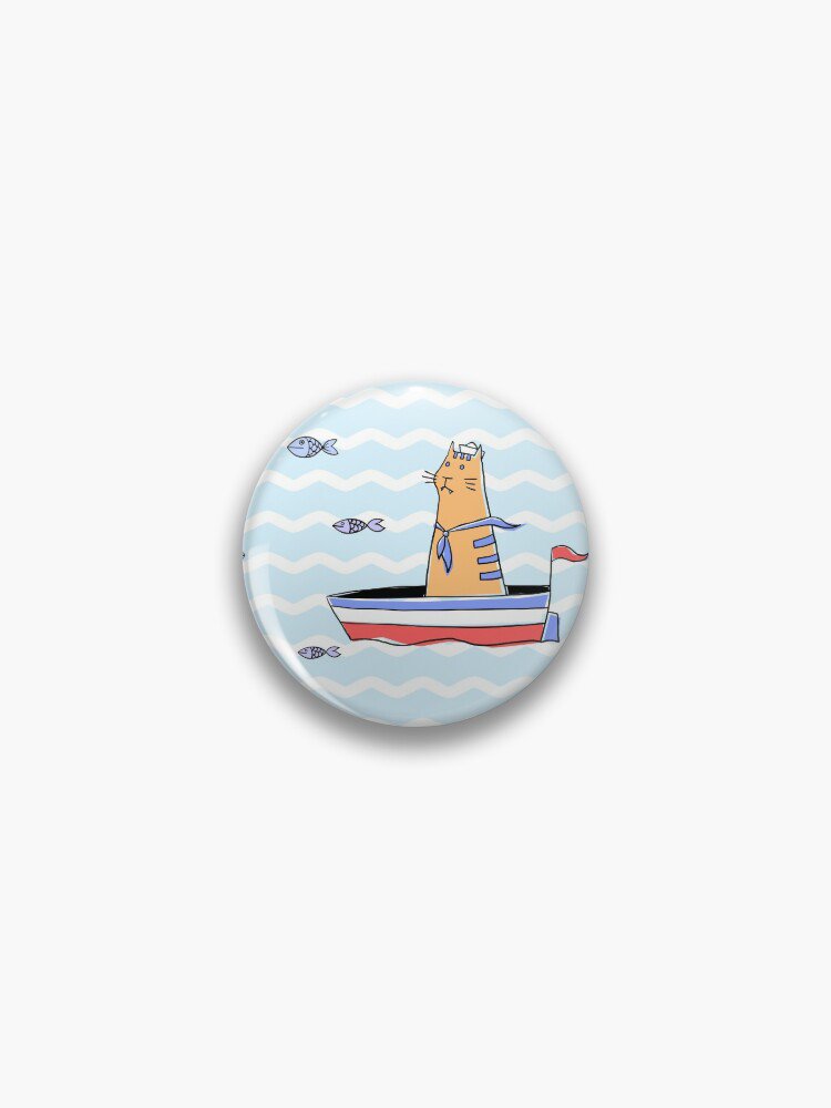Salty sailor cat. Pin