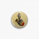 Salty-Dog American Traditional Patriotic Atomic Bomb Belle Pin-up Girl Pin