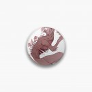 Scarlet Red Bunny Humanoid Pin