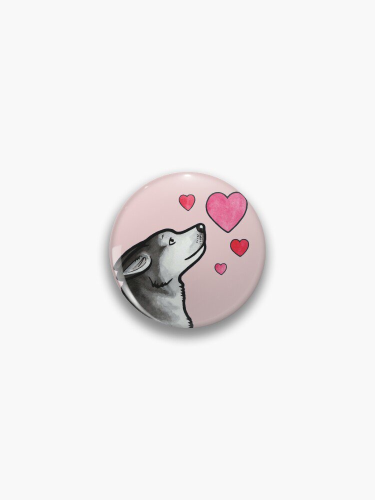 Siberian Husky love Pin
