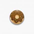 Sleepy chocolate donut Pin