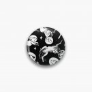 Space dogs (black background) Pin Space dogs (black background) Pin