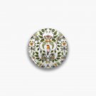 Spring Reflection - FloralBotanical Pattern w Birds, Moths, Dragonflies & Flowers Pin
