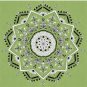 Star Mandala Green Pin