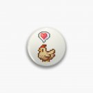 Stardew Valley Happy White Chicken Pin