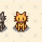 Stardew Valley Pets 3 Cats Pin