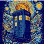 Starry blue box Pin