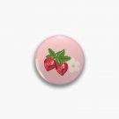 Strawberry Botanical Pin