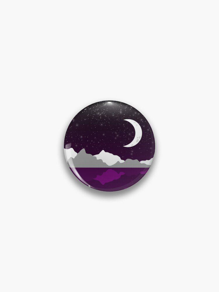 Subtle Ace Drip Landscape Pin