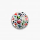 Sunbirds & Proteas On Grey Pin