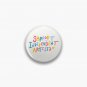 support independent artists rainbow quote sticker Pin