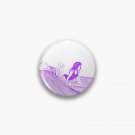 Surfing, handmade, pencil, girl, purple Pin