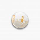 Surfing, handmade, pencil, girl, yellow Pin