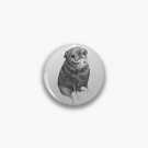Sweet Black Pug Pin