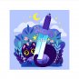 Sword cat Pin